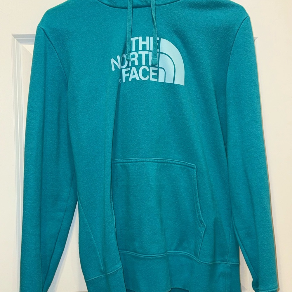 The North Face Blue Sweater with Bold Logo